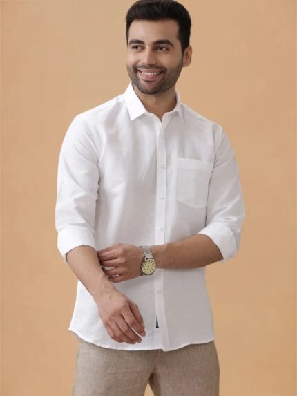 Wrinkle Free White Shirt – Soft Touch | Stay Sharp All Day