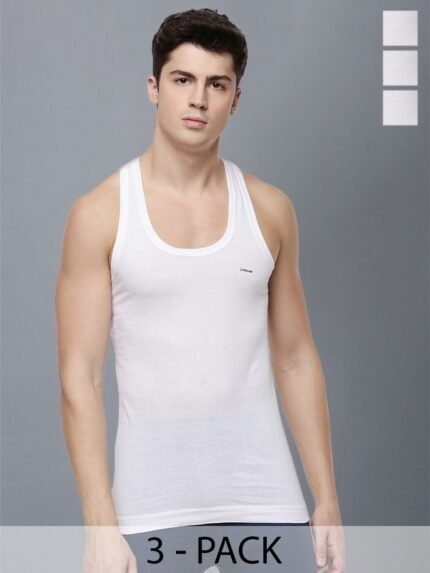 Men White Vest