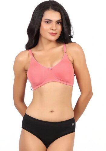 Women Coral Pink Bra